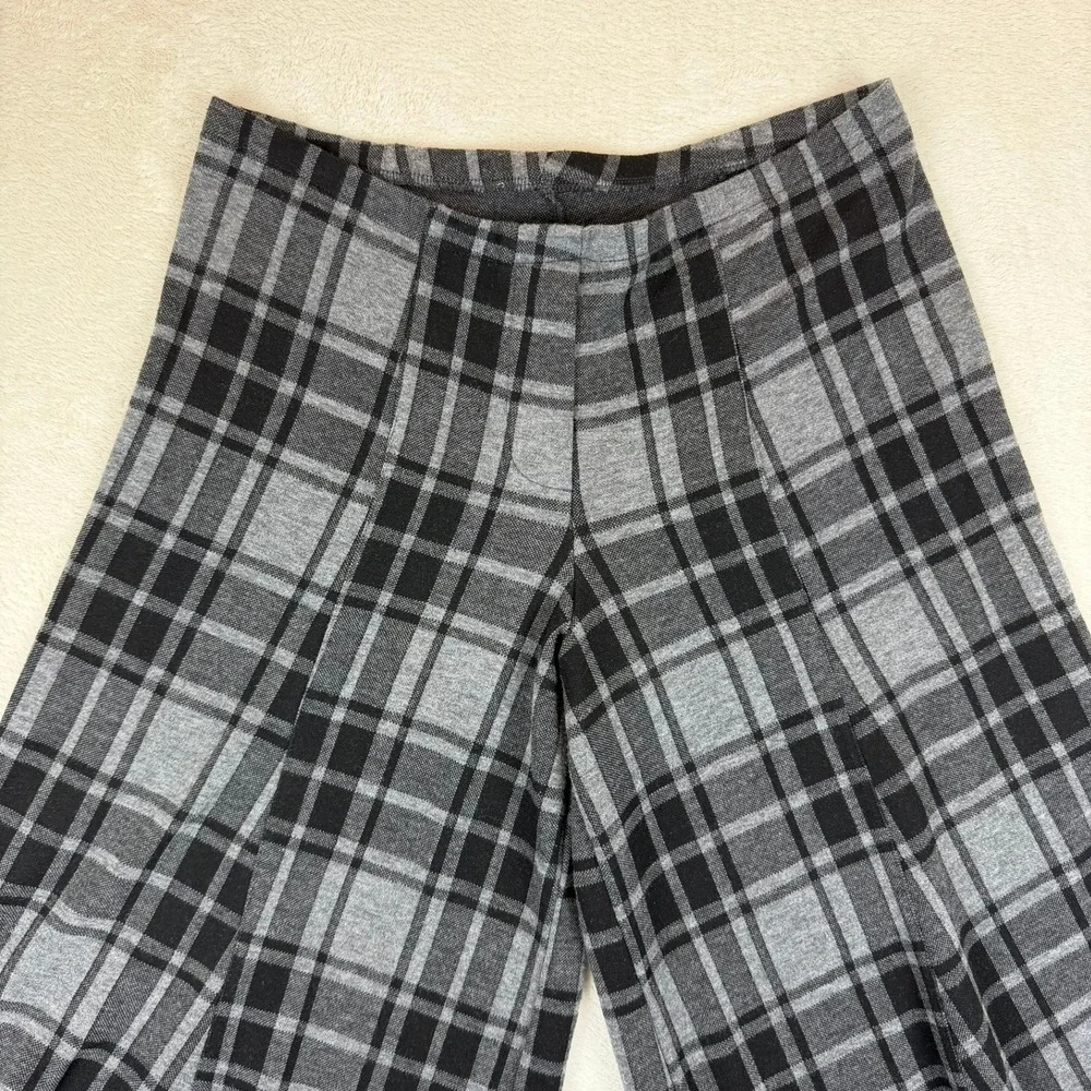 Y2K Plaid Balloon Capri Pants Womens Large Avant Garde Bubble Hem Goth 32